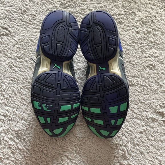 Puma grey/purple/teal trainers - Picture 3 of 4